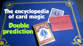 GIMMICK CARD TRICK From the encyclopedia of card magic/Double card prediction card trick