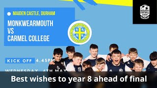 Best wishes to Year 8 ahead of the TUC Cup final tomorrow!