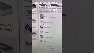 How to print head cleaning epson l1250 printer #shorts