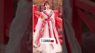 Top 10 Countries With Best Traditional Dress👗#top10 #shorts #outfit #viral #traditionaldresses