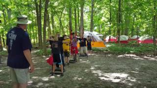 Last day of camp & showing archery skills. July 2017