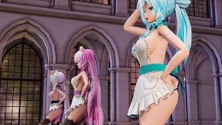 【Ray-MMD】セクシー侍女ミク･ルカ･ハクで [Hurly Burly] 1440p60fps