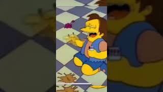 Nelson's FIRST EVER HAHA | The Simpsons | Nelson Muntz Laughs for the first time (strange)