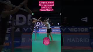 Gregoria lolos ke final pertama kali di 2023, mengalahkan Carolina Marin di kandangnya #viral #video