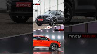 Kia Sonet 😍 Vs Toyota Taisor 🤩 | Amazing Comparison 🔥 | #shorts