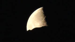 Moonrise over Mount Esja