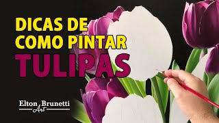 Dicas de como pintar Tulipas | Live de 05-10-2019