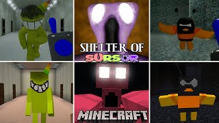 Shelter of Sursur 6 - All Jumpscares vs MINECRAFT (all scenes)