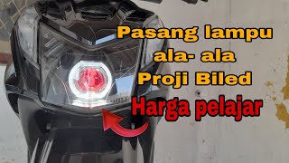 Pasang Lampu PROJI BILED di Beat Fi || Budget Pelajar