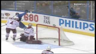 Nik Antropov Nice Goal vs Coyotes 3/14/2010