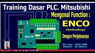 Training Dasar PLC. Mitsubishi, Mengenal Function ENCO Pengkodean Bilangan Biner.