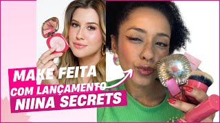 MAQUIAGEM PARA O NATAL COM LANÇAMENTOS DA @niinasecrets (MAQUIAGEM INICIANTES)