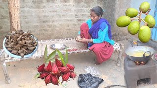 Santali Tribe Traditional cooking Arbi ki Delicious recipe Healthy & Testy | arbi Masala recipe