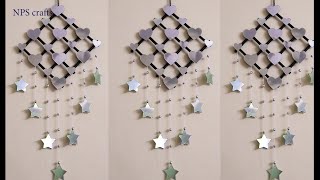 How to make hearts ❤️ and star ⭐ Wall Hanger with waste CDs | DIY | cd craft ideas | HEART STAR