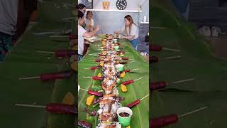 Boodle fight #shorts #viral #asmr #trending #satisfying #food