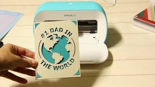 Cricut joy - Quick projects (father's day card and iron on vinyl)