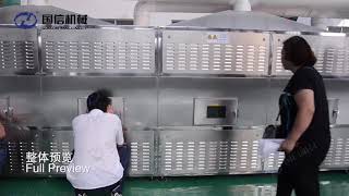 Chrysanthemum fixing drying microwave equipment