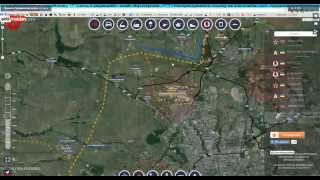 Обзор карты боевых действий 4 09 2014 в 0130 МСК обзор от KARACHUN HD