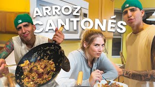 Cocinando ARROZ CANTONÉS por PRIMERA VEZ!!! | (Arroz Chino)