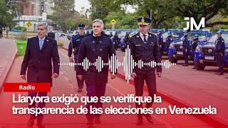 Martín Llaryora cuestionó los resultados electorales en Venezuela