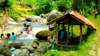 Kampung Dengan Sawah Dan Sungai Yang Indah, Siapapun Akani Betah Tinggal Disini.