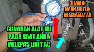 Trik melepas ac split tanpa membuang freon || cara ini paling aman demi keselamatan