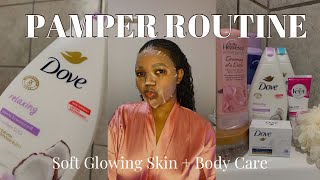 MY PAMPER ROUTINE FOR SOFT GLOWING SKIN | HYGIENE, BODY & SKINCARE | Debra Shongwe