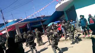 Marcha de la bandera nacional en vraem  PNP