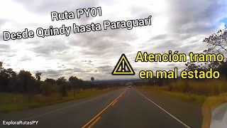 Ruta PY01 - Desde Quindy hasta Paraguarí #rutas #paraguay #viajes #viajemos