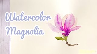 Watercolor Magnolia Timelapse