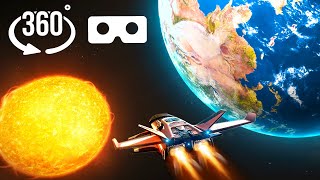 360° Space Roller Coaster 3 - Visit Saturn, Uranus, Neptun VR 360 Video 4k ultra hd