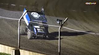 Nasty Crash and Exchange words at Beaver Dam Raceway with the World of Outlaws