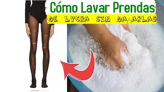 Cómo lavar prendas de lycra sin dañarlas