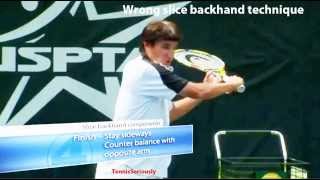 Macci wrong slice backhand technique