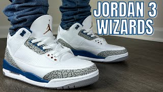 JORDAN 3 WIZARDS ON FEET REP REVIEW @ tikick6