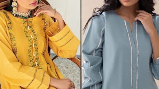 23+ Very Stylish V Neck Designs 2024 For Kameez / Galay ke Design / Neck Design