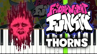 Friday Night Funkin' - Thorns - Easy Piano tutorial