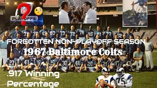 Forgotten NFL Non-Playoff Team: 1967 Baltimore Colts