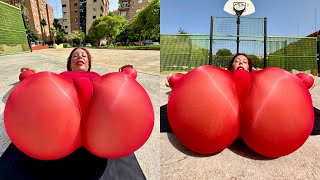 Public Basketball Court Yoga Flow Challenge!