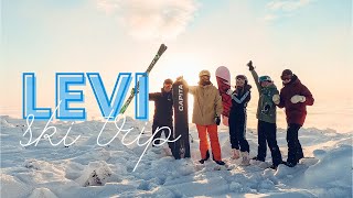 Sunrise shreds with bloopers at Levi ski resort, Finland | ski trip in November