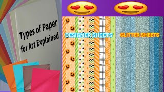 Different Types Of Paper🧻📜💛🟤🔺🟦||Types Of Paper Used For Craft||Types Of Paper Quality||Dotcom Papier