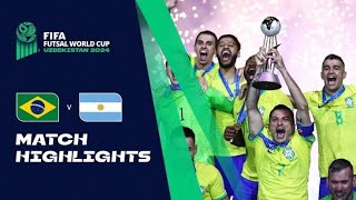 HIGHLIGHTS: Brazil v Argentina | FIFA Futsal World Cup Uzbekistan 2024FIFA