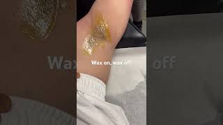 Underarm waxing hair removal