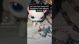 How Many LPS Necklaces Can I Make In An Hour? #lps #lpscollector #littlestpetshop  #lpscollection