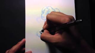 Charlie's Angels sketch Time Lapse