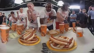 Hot Dog Eating Contest in 360°