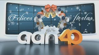 Logotipo navideño adn40 XHTVM TDT 2020 (Felices fiestas)