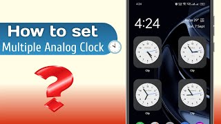 How to set multiple Analog Clock on Mobile Home screen | Analog Clock Widgets | RohiTechinfo