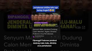 Dipanggil Prabowo jenderal dudung malu malu,diminta urus pertahanan #shorts #prabowo #dudung #menhan