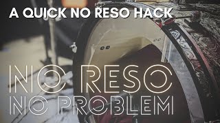 NO RESONANT HEAD? | KICK DRUM HACK